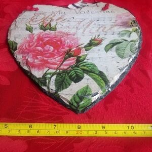 Valentine Slate Heart Wall Decor